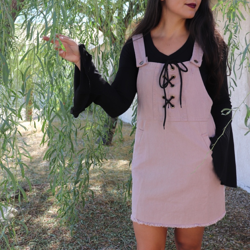 Charming Overall Dress (price drop today only)